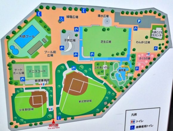 大師公園のマップ