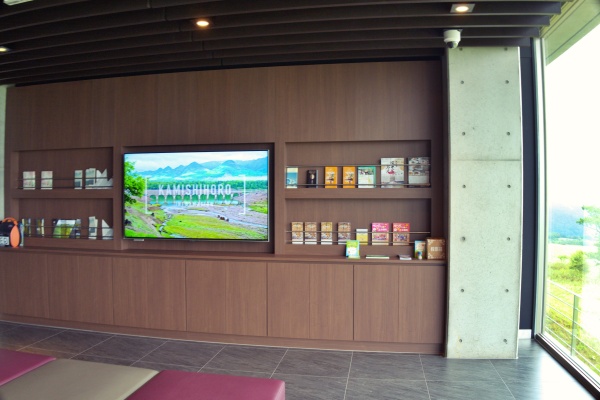 建物の中では士幌の観光スポットが紹介。