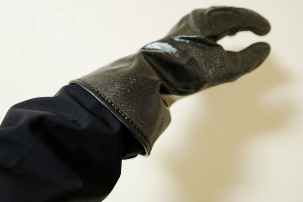 インナーの手袋が寒風をガードしているので、袖口から冷気が入ってくることもなかった。