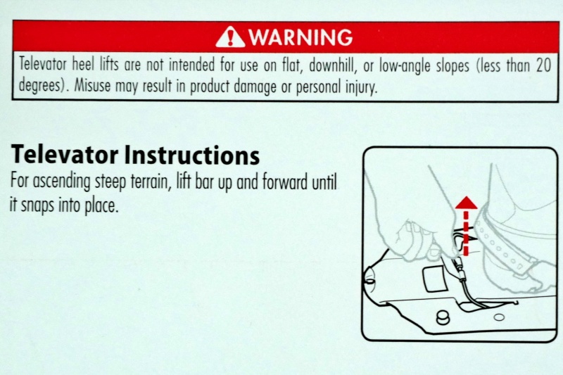 上り坂以外でテレベーターは使用してはいけない。