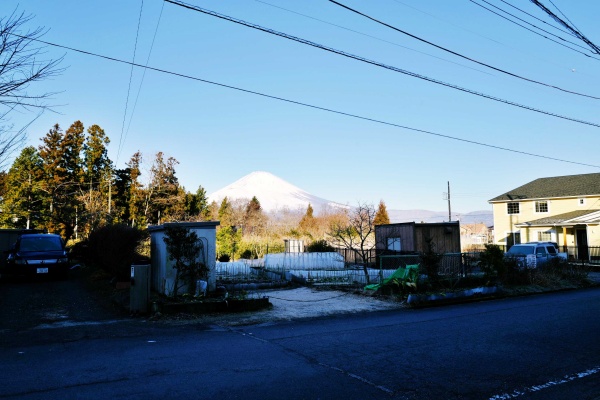 富士山が見える入口。