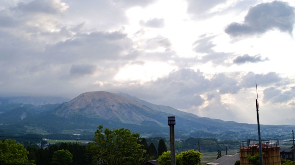 気持ちよく阿蘇山へ出発できました。