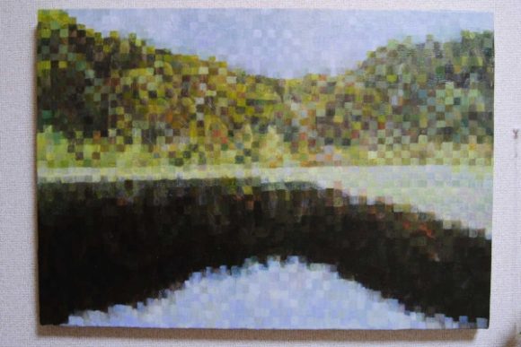 浅湖湿原を油彩で描いてみた。