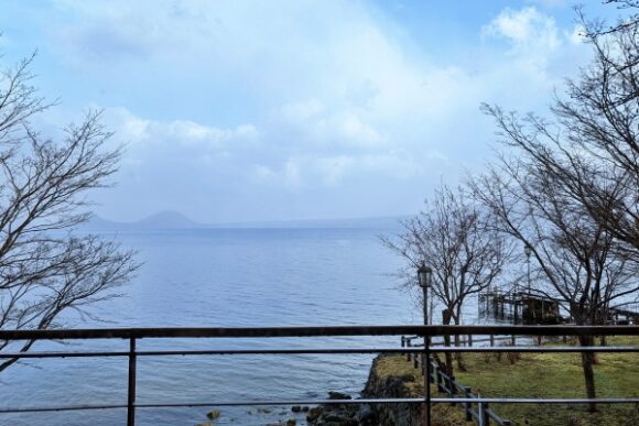 支笏湖を見ながら整えました！