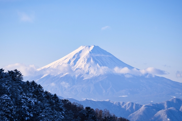 晴れ渡った富士山！絶景！
