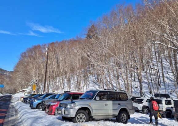 帰りはかなり車が増えていた