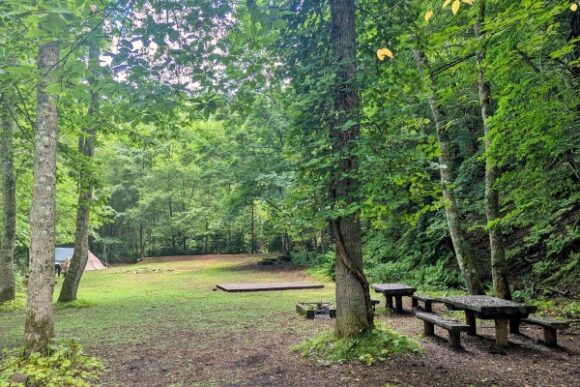 キャンプ場もある。