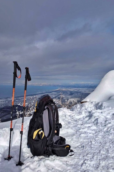 リュックとストック