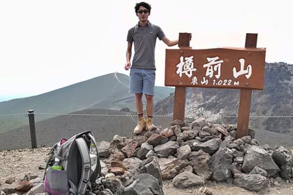 2014年に登った格好。山の怖さをまだ知らない