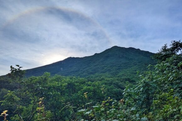 ハロが見られた。幸運の兆しというが…