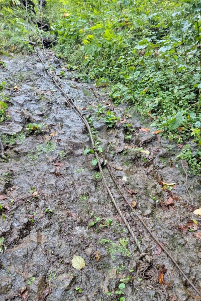 最後の急登を登り切ります。